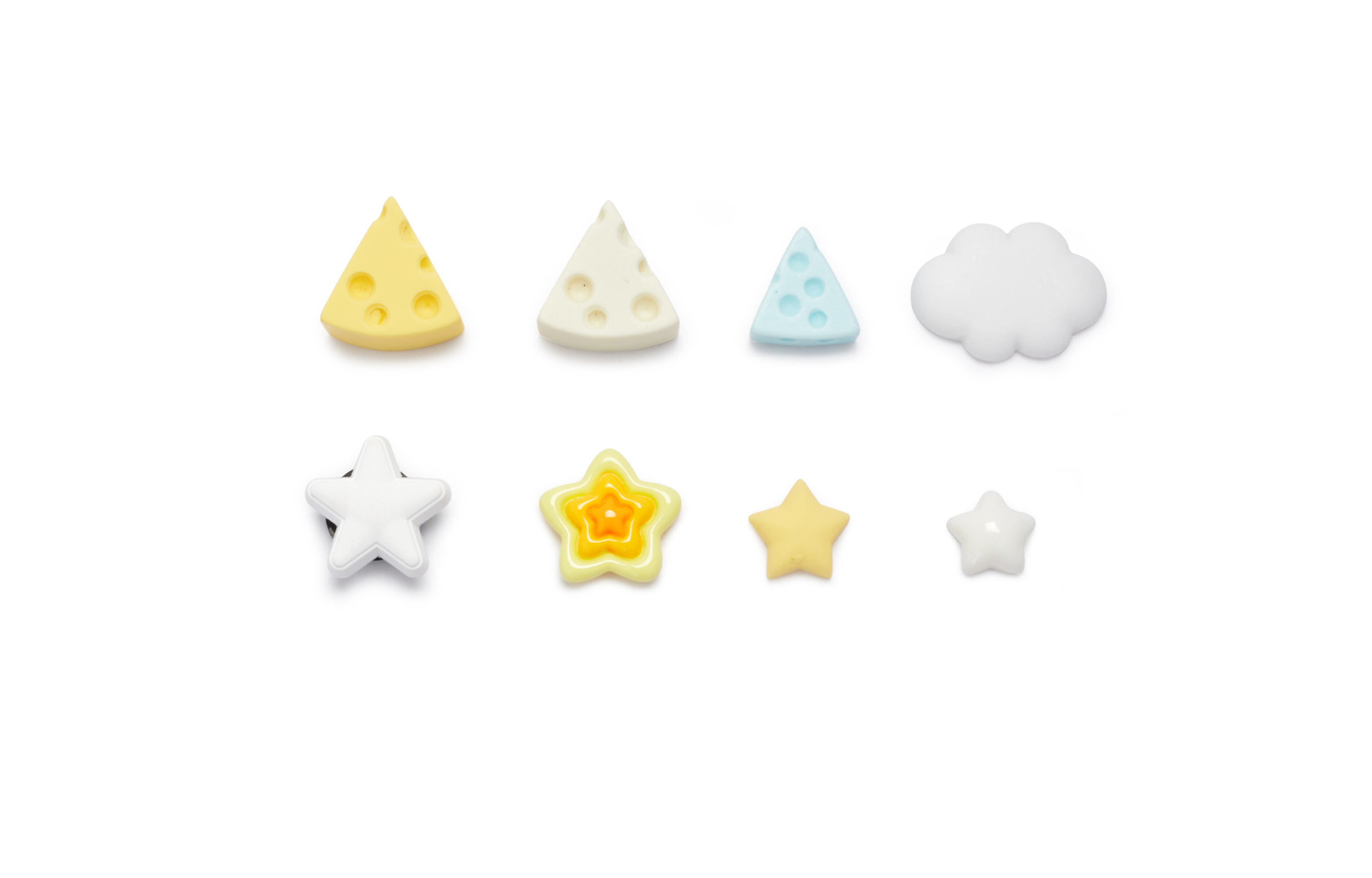 Sizing (W) 【定制鞋款】Crocs Foxy x Classic Clog“小狐狸奶油蛋糕” 206750-100(Team80-女款狐牌糕糕白黄)