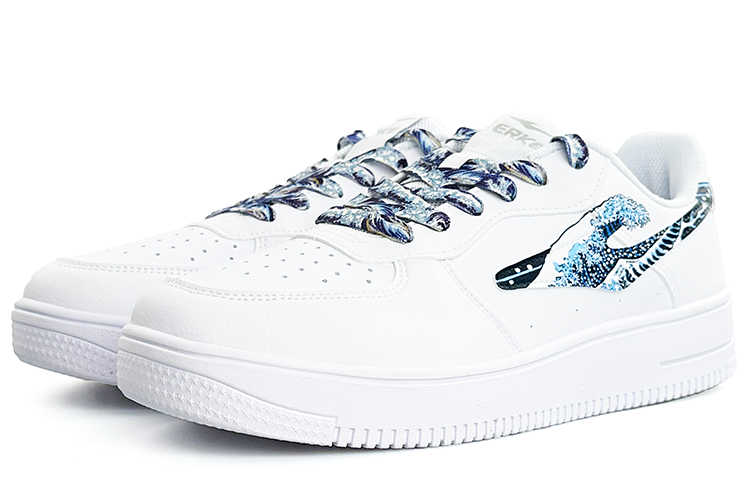 [Custom Shoes] (W) ERKE Chonglang 'Hand Painted Ukiyo-e White Blue' 圖 4