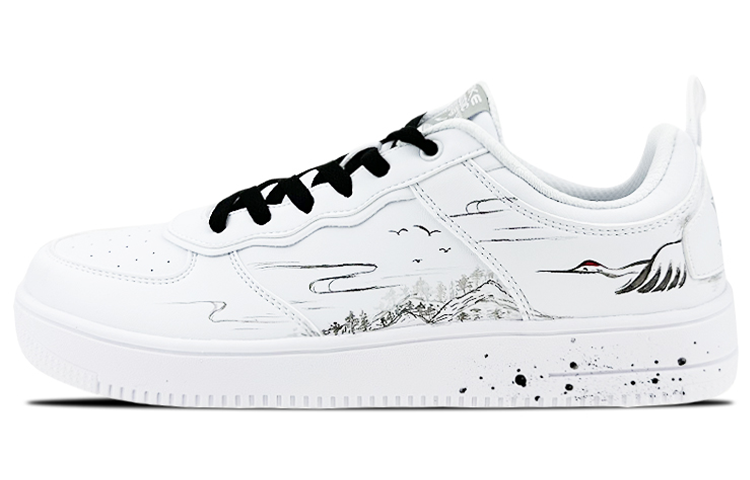 [Custom Shoes] (W) ERKE Low 'Ink Crane White-Black'