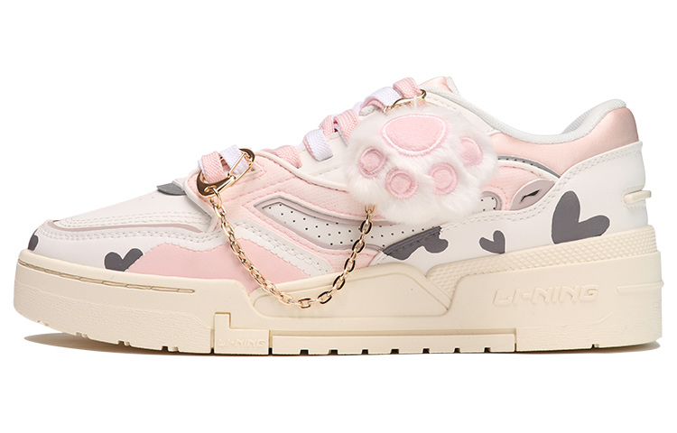 Buy (W) [Sepatu Custom] Li-Ning 001 BTC 'Motif Sapi Pink-Putih-Coklat' AGCS024-5(TeamThree-女款奶牛印花粉白米)