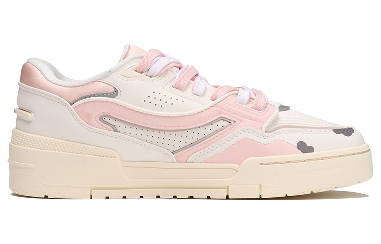 Order (W) [Sepatu Custom] Li-Ning 001 BTC 'Motif Sapi Pink-Putih-Coklat' AGCS024-5(TeamThree-女款奶牛印花粉白米)