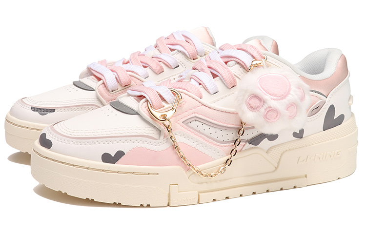 Lookbook (W) [Sepatu Custom] Li-Ning 001 BTC 'Motif Sapi Pink-Putih-Coklat' AGCS024-5(TeamThree-女款奶牛印花粉白米)