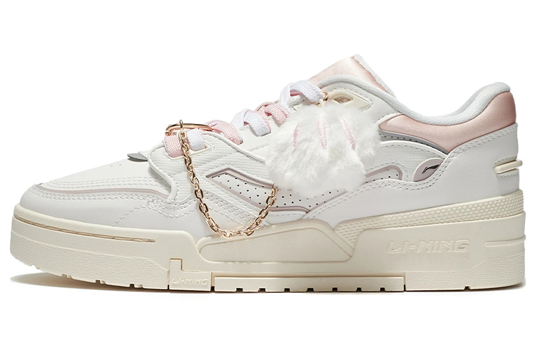 Sizing (W) [Sepatu Custom] Li-Ning 001 BTC 'Motif Sapi Pink-Putih-Coklat' AGCS024-5(TeamThree-女款奶牛印花粉白米)