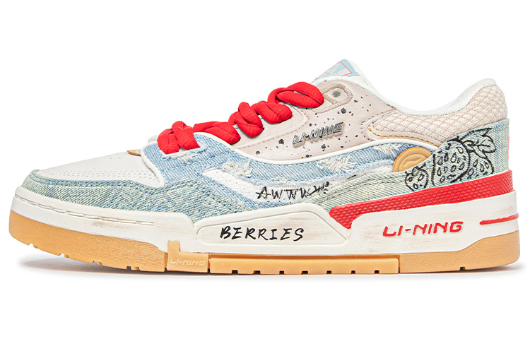[Custom Shoes] (W) Li-Ning 001 BTC 'Davinci Custom Strawberry Graffiti'
