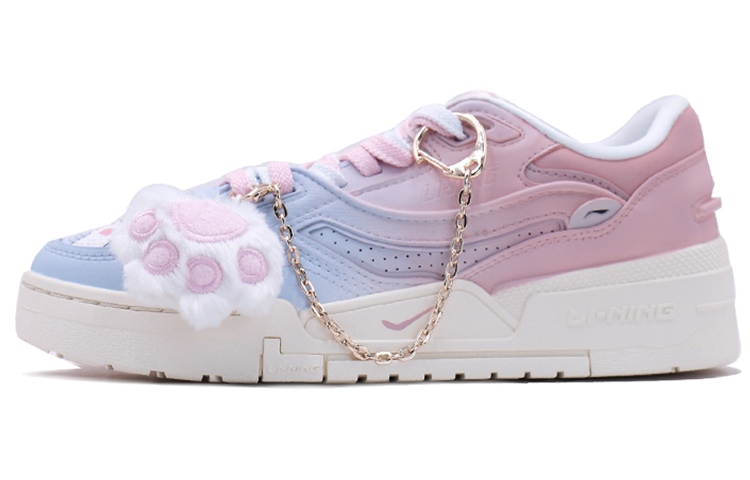[Custom Shoes] (Women) Li-Ning 001 Low 'Cotton Candy Gradient Cat Paw'