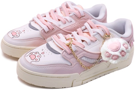 【定制球鞋】 LiNing李寧 001 俏皮貓爪 少女心 經典休閒 低幫 板鞋 女款 櫻花粉 Lookbook 【定制球鞋】 LiNing李寧 001 俏皮貓爪 少女心 經典休閒 低幫 板鞋 女款 櫻花粉