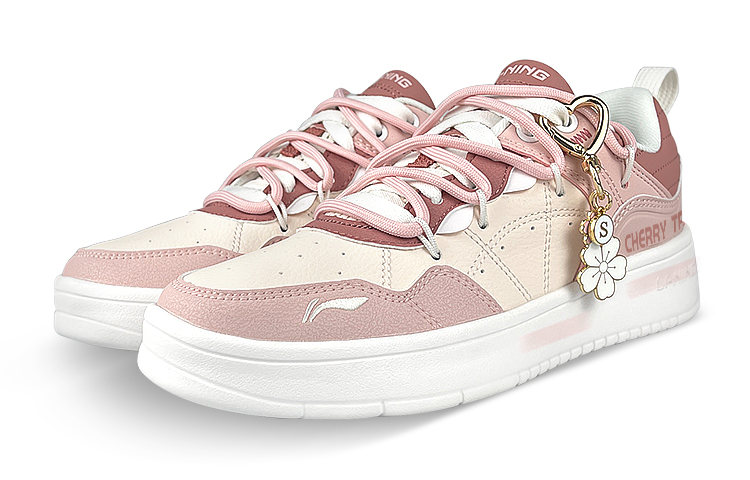 Lookbook (W) [Sepatu Kustom] Li-Ning 'Cherry Blossom' AGCR316-3(Team47-女款樱桃树解)