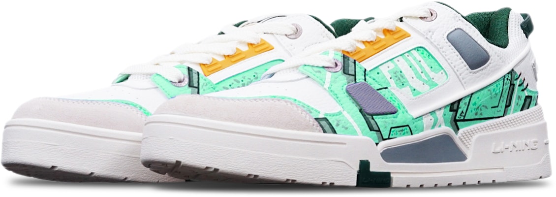 (W) 리닝 건담 사이버펑크 커스텀 슈즈 (Li-Ning Gundam Cyberpunk Custom Shoes) AGCR400-1(TeamT-战损女绿白灰) Lookbook (W) 리닝 건담 사이버펑크 커스텀 슈즈 (Li-Ning Gundam Cyberpunk Custom Shoes) AGCR400-1(TeamT-战损女绿白灰)