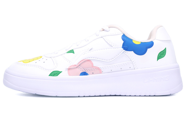[Custom Shoes] (Women) Li-Ning 'Hand-Painted Graffiti Floral Leaves'