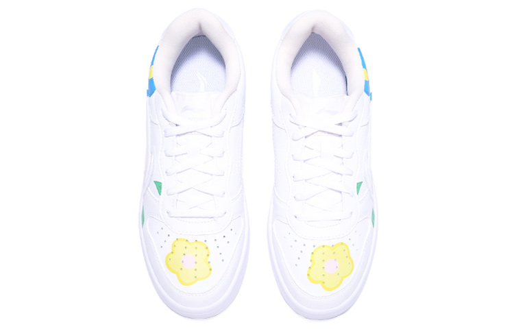 Shop (W) 李寧「手描き落書き花葉」カスタムシューズ AGCQ578-1(TeamTen-女款大花)