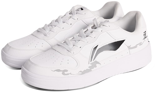 【定制球鞋】LiNing李寧 煙雨 國風山水 水墨 耐磨透氣 防滑 低幫 板鞋 女款 白黑 Lookbook 【定制球鞋】LiNing李寧 煙雨 國風山水 水墨 耐磨透氣 防滑 低幫 板鞋 女款 白黑