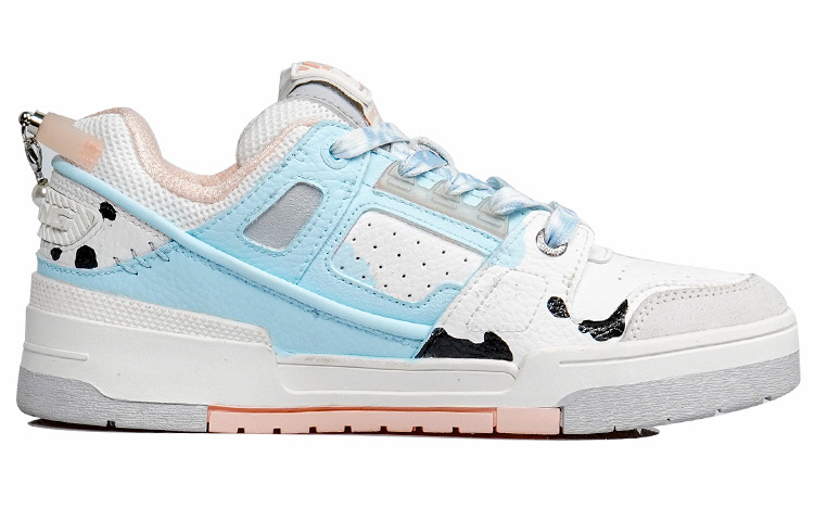 [Custom Shoes] (W) Li-Ning Casual Series 'Blue Pink Cow Print Graffiti' 圖 2