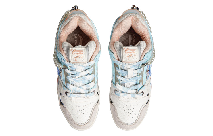 [Custom Shoes] (W) Li-Ning Casual Series 'Blue Pink Cow Print Graffiti' 圖 4