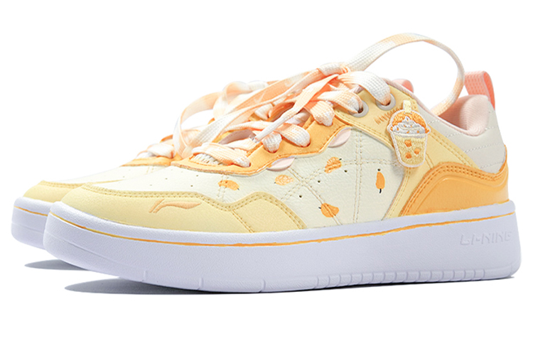 Lookbook (W) [Zapatos Personalizados] Li-Ning Classic Low 'Hielo Raspado de Mango' AGCR316-1(TeamP-芒果冰淇淋)