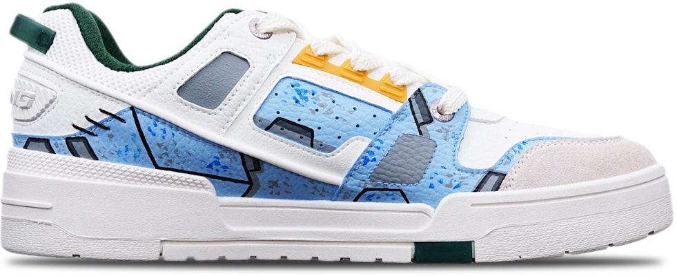 【客製化球鞋】LiNing李寧 戰損鋼彈塗裝機械風賽博龐克手繪噴繪 低筒 板鞋 女款 藍白灰 Order 【客製化球鞋】LiNing李寧 戰損鋼彈塗裝機械風賽博龐克手繪噴繪 低筒 板鞋 女款 藍白灰