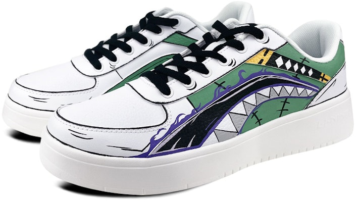 (W) 【定制鞋款】李宁定制"海贼王索隆白绿" AGCR470-2(Team叁-女款李宁索隆绿S-BOX) Lookbook (W) 【定制鞋款】李宁定制"海贼王索隆白绿" AGCR470-2(Team叁-女款李宁索隆绿S-BOX)