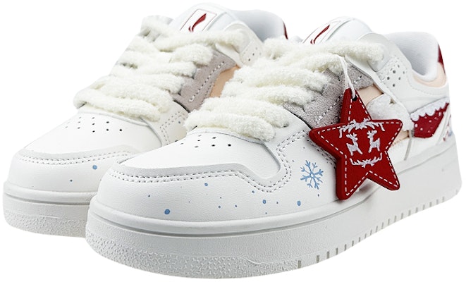 (W) 리닝 커스텀 로우 '크리스마스 눈 낙서' (Li-Ning Custom Low 'Christmas Snow Graffiti') AGCP362-7(Team叁-女款五星圣诞QD) Lookbook (W) 리닝 커스텀 로우 '크리스마스 눈 낙서' (Li-Ning Custom Low 'Christmas Snow Graffiti') AGCP362-7(Team叁-女款五星圣诞QD)