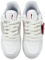 【客製球鞋】LiNing李寧 聖誕 雪景塗鴉 羊羔毛 星星掛件 低筒 板鞋 女款 白紅 Shop 【客製球鞋】LiNing李寧 聖誕 雪景塗鴉 羊羔毛 星星掛件 低筒 板鞋 女款 白紅