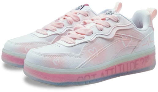 (W) Zapatillas Li-Ning Disney x Classic Low 'Love Mark - Blanco Rosa' AGCS020-3(TeamS-爱心印记) Lookbook (W) Zapatillas Li-Ning Disney x Classic Low 'Love Mark - Blanco Rosa' AGCS020-3(TeamS-爱心印记)