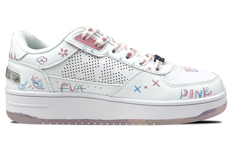 Order (W) 李寧×デイジー アートグラフィティ ピンク/白 (カスタムシューズ) AGCR204-2(Team叁-女款黛西艺术涂鸦粉白)