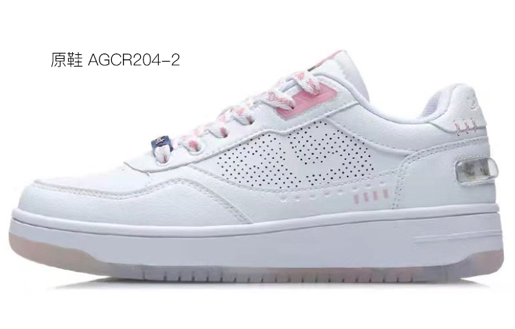 Sizing (W) 李寧×デイジー アートグラフィティ ピンク/白 (カスタムシューズ) AGCR204-2(Team叁-女款黛西艺术涂鸦粉白)