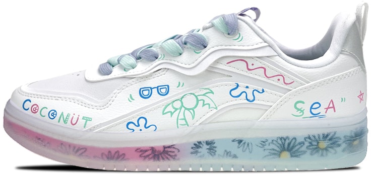 custom-shoes-women-li-ning-disney-x-li-ning-pastel-palm-tree-graffiti