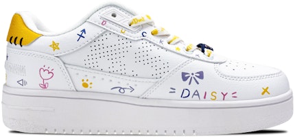 【定制球鞋】 Disney/迪士尼 x LiNing李寧 藝術塗鴉 可愛 情侶 低幫 板鞋 女款 白黃紫 Order 【定制球鞋】 Disney/迪士尼 x LiNing李寧 藝術塗鴉 可愛 情侶 低幫 板鞋 女款 白黃紫
