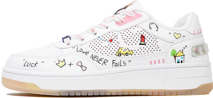 (W) 리닝 디즈니 로우 '발렌타인 그래피티 젬 크라운' (커스텀 슈즈) AGCR204-2(TeamThree-女款情人节涂鸦黄白) Buy (W) 리닝 디즈니 로우 '발렌타인 그래피티 젬 크라운' (커스텀 슈즈) AGCR204-2(TeamThree-女款情人节涂鸦黄白)