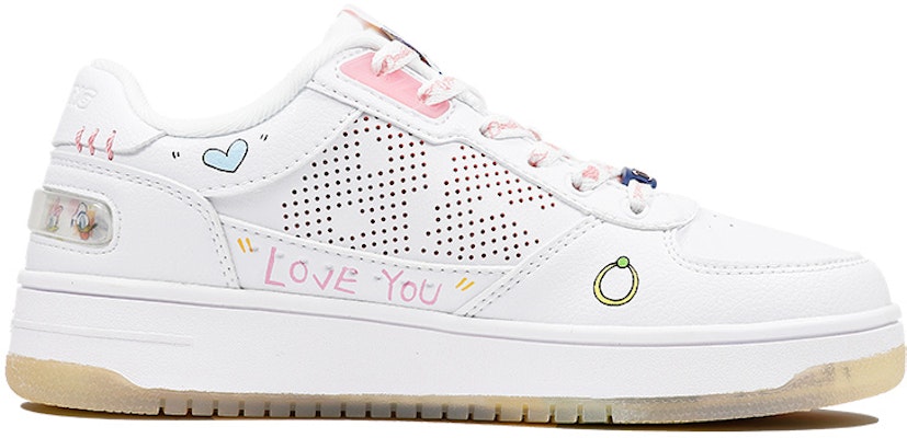 (W) 리닝 디즈니 로우 '발렌타인 그래피티 젬 크라운' (커스텀 슈즈) AGCR204-2(TeamThree-女款情人节涂鸦黄白) Order (W) 리닝 디즈니 로우 '발렌타인 그래피티 젬 크라운' (커스텀 슈즈) AGCR204-2(TeamThree-女款情人节涂鸦黄白)