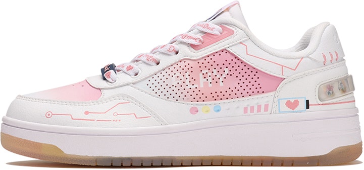 custom-shoes-women-li-ning-disney-x-low-top-cyberpunk-retro-vibe-pink-white