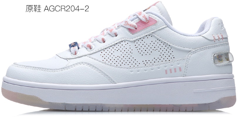 (W) 리닝 디즈니 x 로우탑 '사이버펑크 레트로 핑크-화이트' 커스텀 슈즈 AGCR204-2(TeamThree-女款赛博朋克粉白色) Sizing (W) 리닝 디즈니 x 로우탑 '사이버펑크 레트로 핑크-화이트' 커스텀 슈즈 AGCR204-2(TeamThree-女款赛博朋克粉白色)