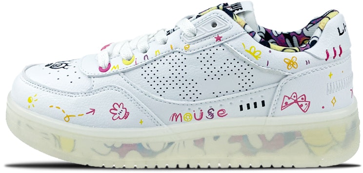custom-shoes-women-li-ning-disney-x-sneaker-low-cute-graffiti-red-white