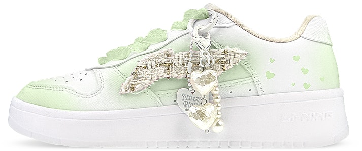 custom-shoes-women-li-ning-lifestyle-green-minimalist