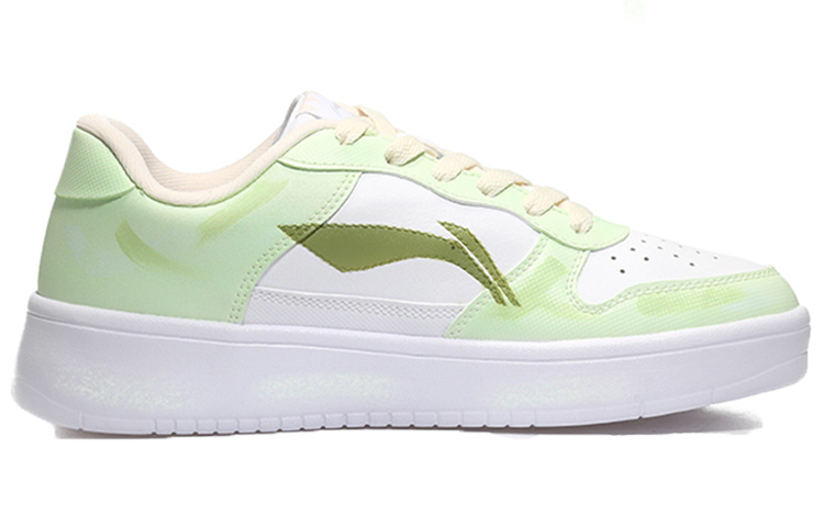 Order (W) [Sepatu Kustom] Li-Ning Seri Lifestyle Low 'Summer Cactus Tie-Dye' AGCQ578-1(Team10-女款仙人掌绿白)