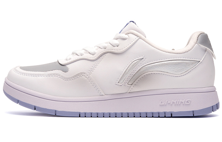 [Custom Shoes] (Women) Li-Ning Low-Top 'Custom Light Grey Hand-Painted'