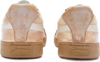 【定製球鞋】 LiNing李寧 復古廢土風 生存指南 手繪噴繪 低筒 板鞋 女款 黃白 Shop 【定製球鞋】 LiNing李寧 復古廢土風 生存指南 手繪噴繪 低筒 板鞋 女款 黃白