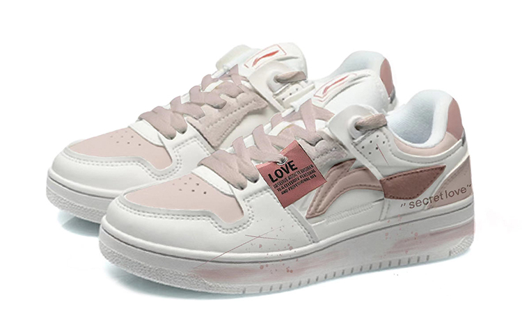 [Custom Shoes] (W) Li-Ning Low 'Pink White Graffiti Splatter' 圖 3