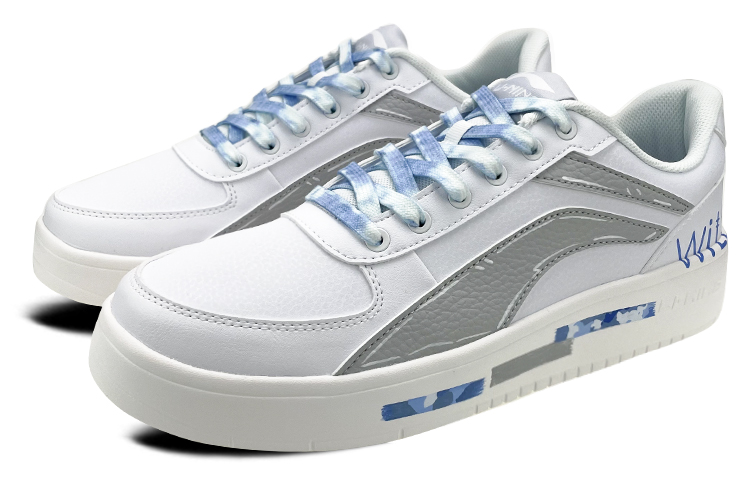 Lookbook (W) [定制鞋款] 李宁低帮‘情人节蓝天白云迷彩涂鸦’ AGCR470-1(Team叁-女款蓝天迷彩)