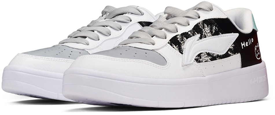 (W) Zapatillas Li-Ning 'Cuadrille Chanel' en Blanco, Gris y Verde AGCQ578-1(TeamE-女款千鸟格纹白灰绿) Lookbook (W) Zapatillas Li-Ning 'Cuadrille Chanel' en Blanco, Gris y Verde AGCQ578-1(TeamE-女款千鸟格纹白灰绿)