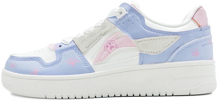 custom-shoes-women-li-ning-low-top-pink-cat-paw-graffiti