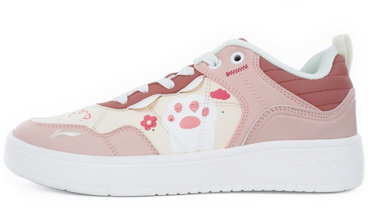 custom-shoes-women-li-ning-low-top-valentine-s-day-cute-cat-paw-spray-painted-hand-drawn-pink