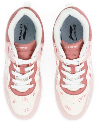 【訂製球鞋】 LiNing李寧 情人節禮物 可愛貓爪 噴塗手繪 低幫 板鞋 女款 粉色 Shop 【訂製球鞋】 LiNing李寧 情人節禮物 可愛貓爪 噴塗手繪 低幫 板鞋 女款 粉色