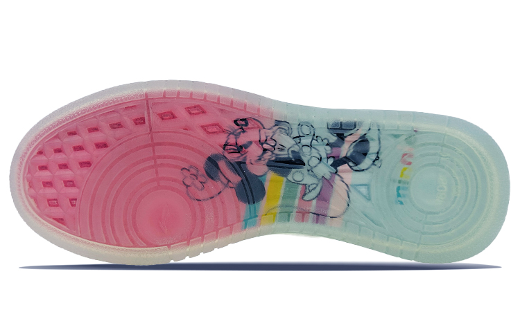 Purchase (W) 【定制鞋】李宁极简风米奇花卉世界白粉色款 AGCS020-2(Team40-女款米奇的花花世界白粉)