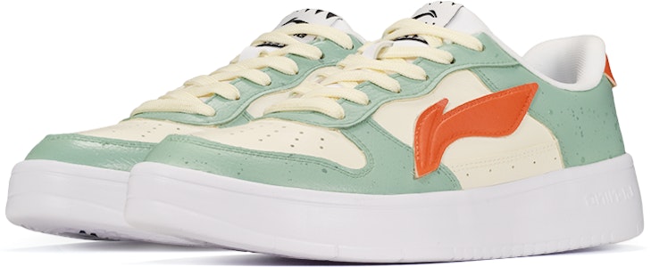 (W) Zapatillas Li-Ning Retro Baja "Salpicadura" AGCQ578-1(TeamE-女款复古喷溅白绿红) Lookbook (W) Zapatillas Li-Ning Retro Baja "Salpicadura" AGCQ578-1(TeamE-女款复古喷溅白绿红)