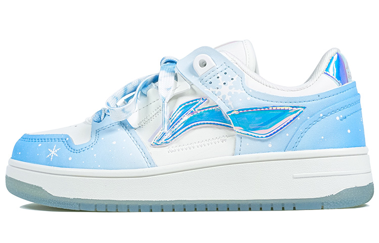 [Custom Shoes] (Women) Li-Ning Sky Guidance Low Top 'Laser Gradient Snowflake - Romantic Ice and Snow Festival'