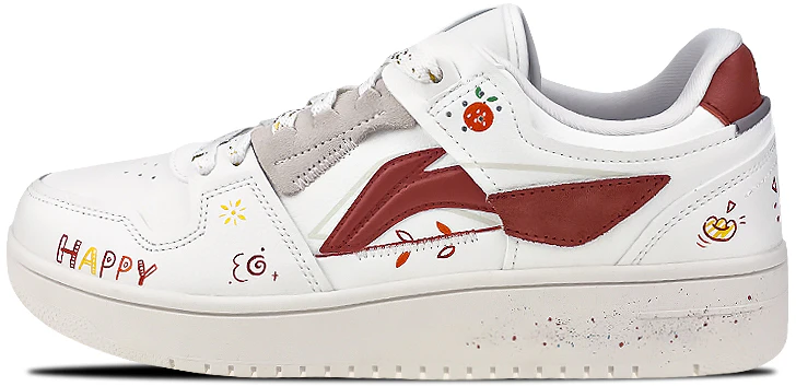 custom-shoes-women-li-ning-sky-low-custom-white-red