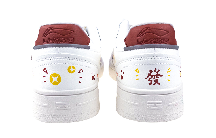Purchase (W) 【定制鞋款】李宁Sky Low定制版‘白红’ AGCP362-7(Team叁-女款新年艺术涂鸦)