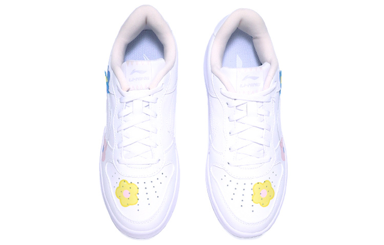 Shop (W) 리닝 커스텀 핸드페인팅 스마일 플라워 슈즈 (66 characters) AGCQ578-1(TeamTen-女款笑脸花朵)