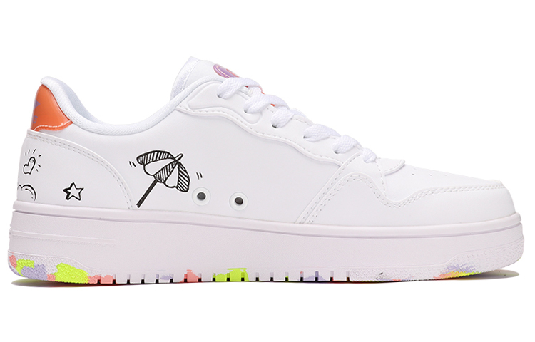 Order (W) 【定制鞋】李宁 低帮运动鞋 '夏日波浪涂鸦' AGCR342-1(TeamThree-女款涂鸦黑白)