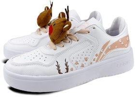 【定制球鞋】李寧Lining 街頭玩家 街頭玩家 是在玩鞋 聖誕麋鹿 玩偶掛件 塗鴉 低幫 板鞋 女款 白粉 Lookbook 【定制球鞋】李寧Lining 街頭玩家 街頭玩家 是在玩鞋 聖誕麋鹿 玩偶掛件 塗鴉 低幫 板鞋 女款 白粉